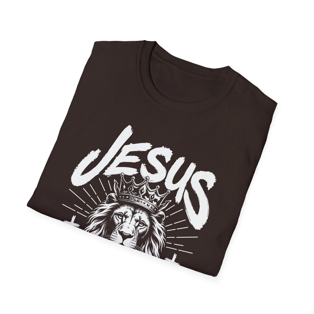 Jesus Is King Lion T-Shirt — Christian Faith Graphic Tee