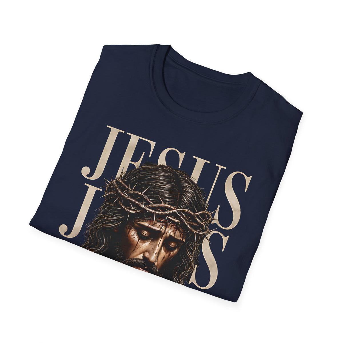 Jesus Portrait T-Shirt — "The Way, The Truth, The Life" Christian Tee
