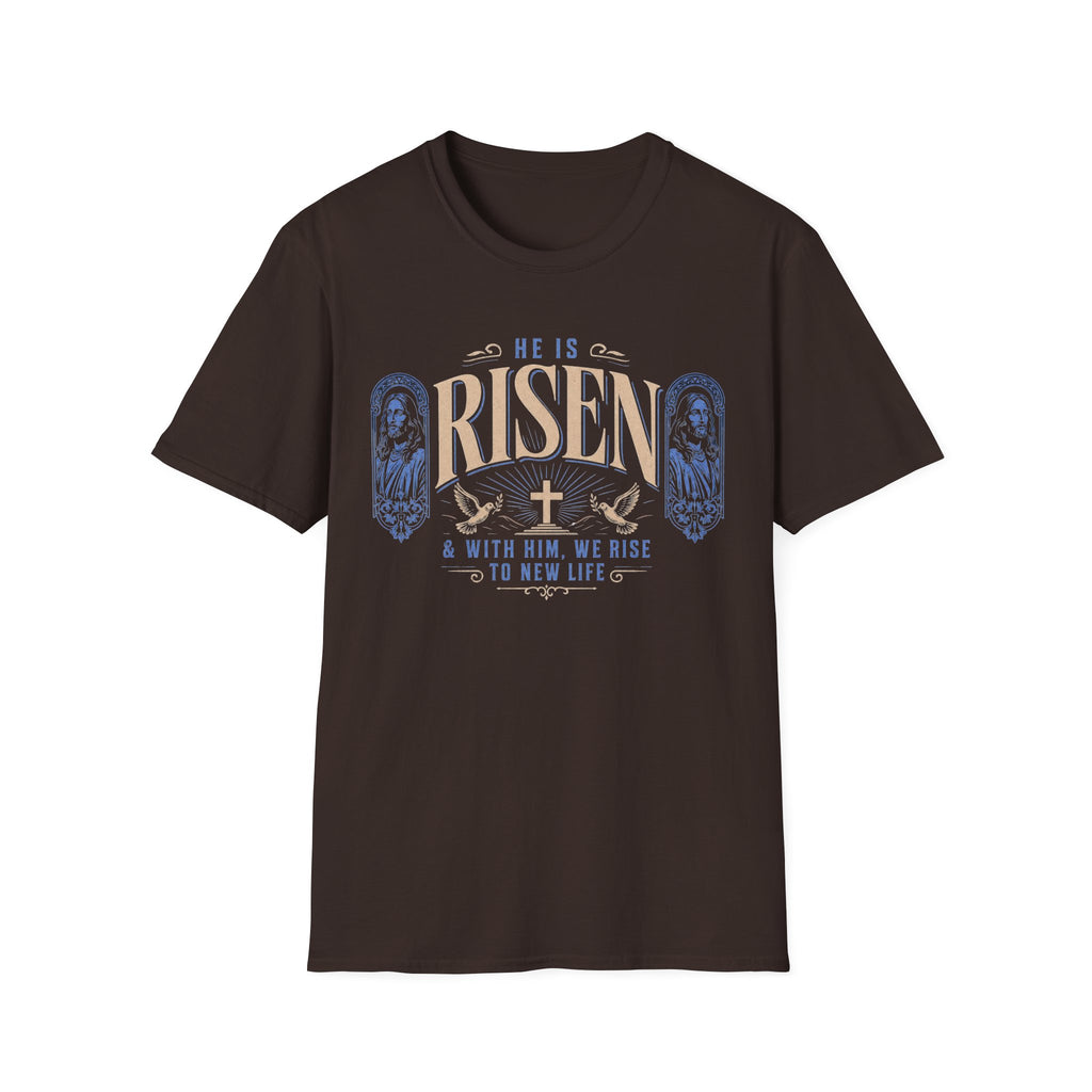 He Is Risen Christian T-Shirt – Easter Resurrection Faith Tee