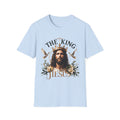 Jesus The King T-Shirt — Christian Faith Graphic Tee, ‘The King Jesus’ Inspirational Religious Shirt for Church & Gifts