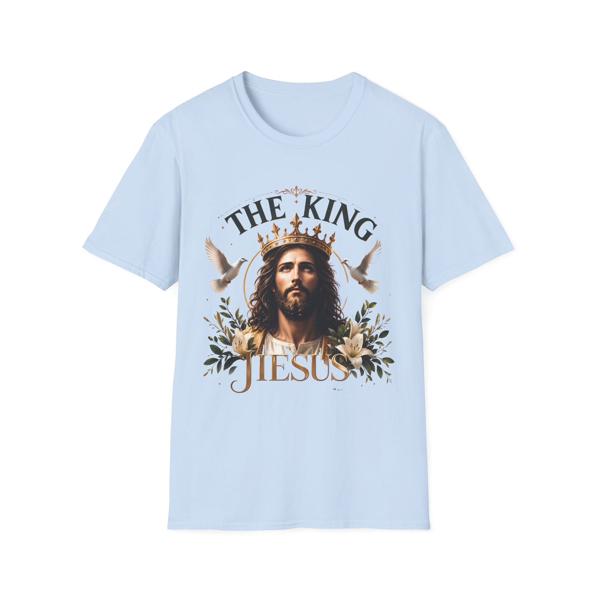 Jesus The King T-Shirt — Christian Faith Graphic Tee, ‘The King Jesus’ Inspirational Religious Shirt for Church & Gifts