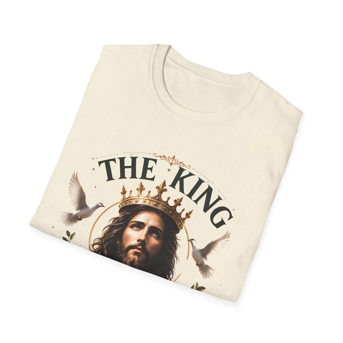 Jesus The King T-Shirt — Christian Faith Graphic Tee, ‘The King Jesus’ Inspirational Religious Shirt for Church & Gifts