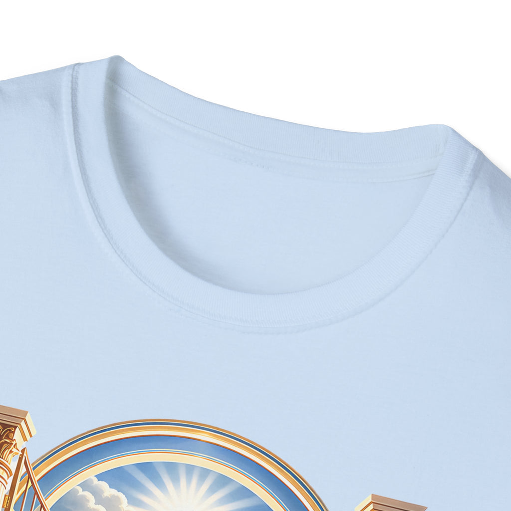 Heaven Gates T-Shirt — Jesus Walking Into Light Christian Faith Tee
