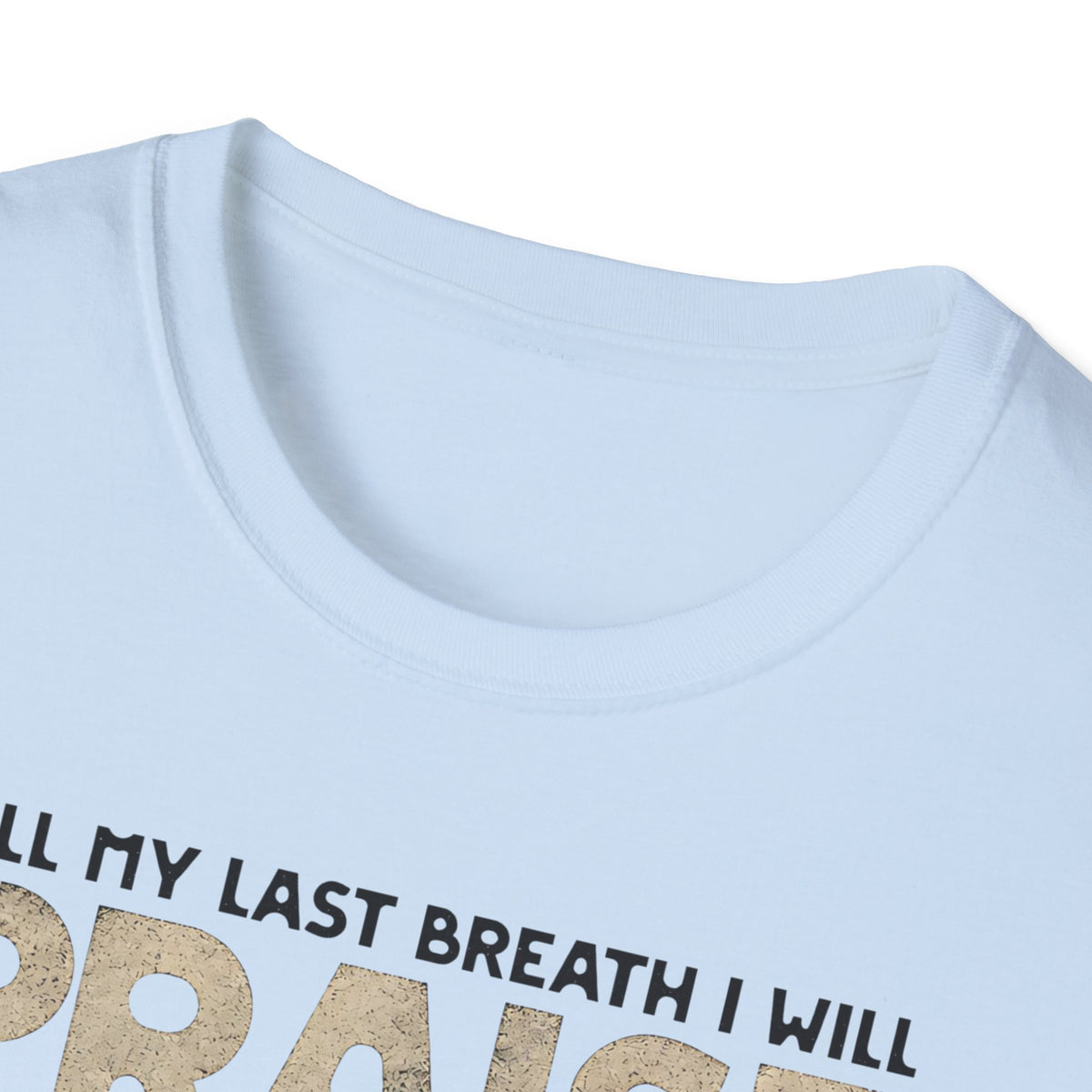 Praise the Lord T-Shirt — 'Till My Last Breath I Will Praise the Lord' Christian Tee