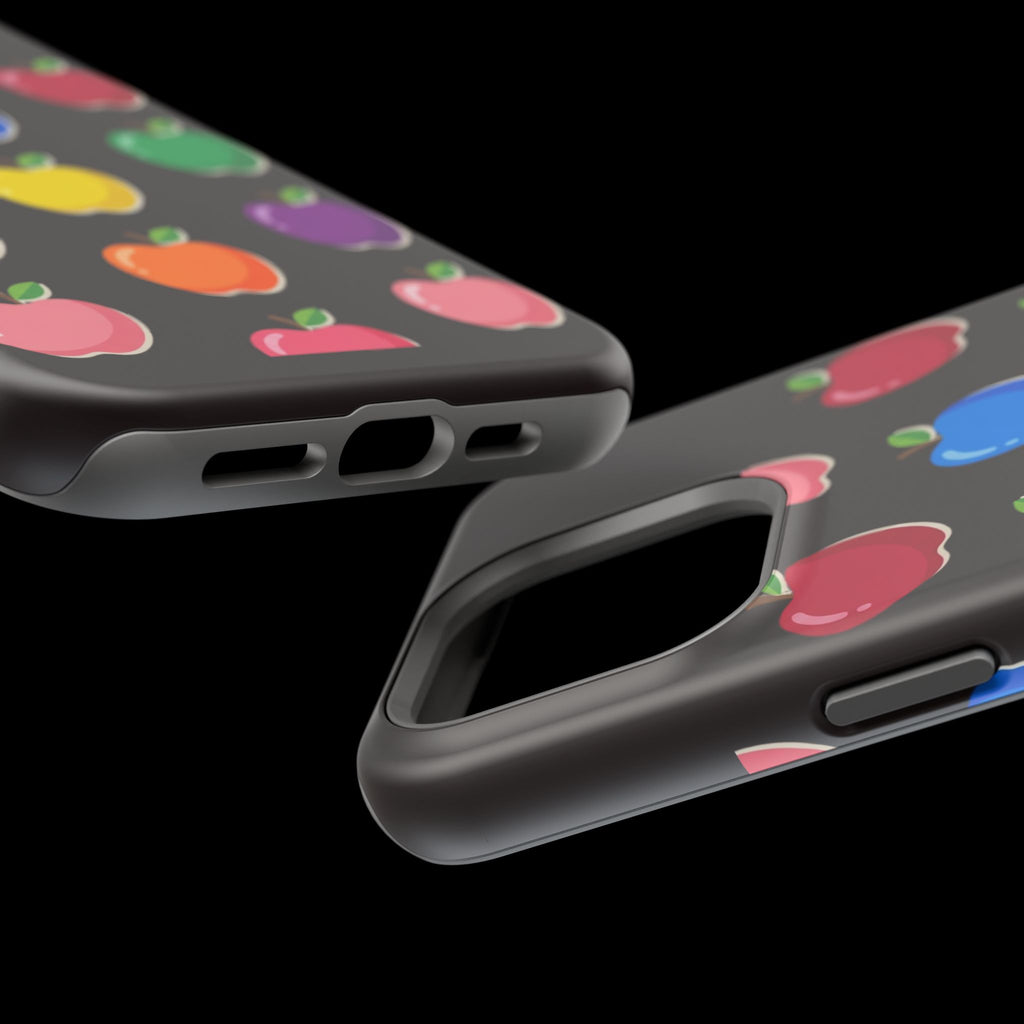Rainbow Apple Pattern Phone Case | Magnetic Impact-Resistant Case