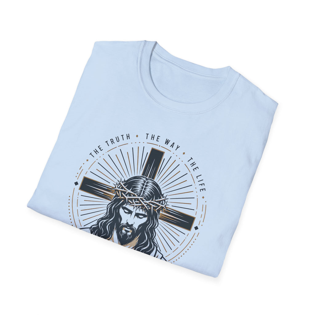 Jesus Cross Portrait T-Shirt — Christian Faith Graphic Tee
