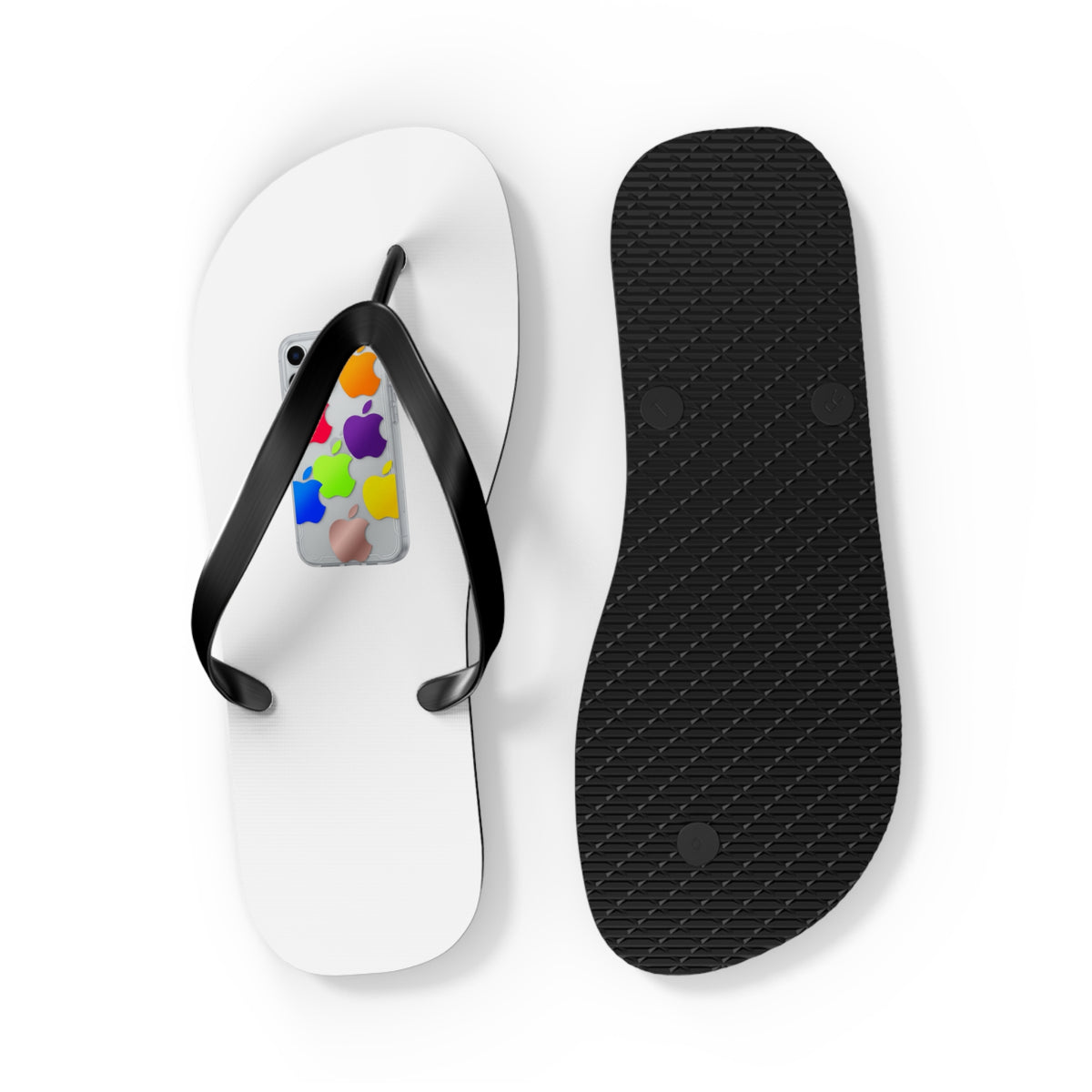 Flip Flops — Colorful Paint Palette Phone Case Print Sandals