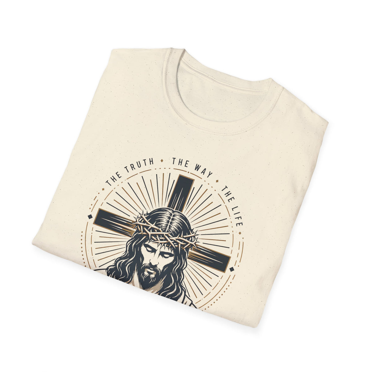 Jesus Cross Portrait T-Shirt — Christian Faith Graphic Tee