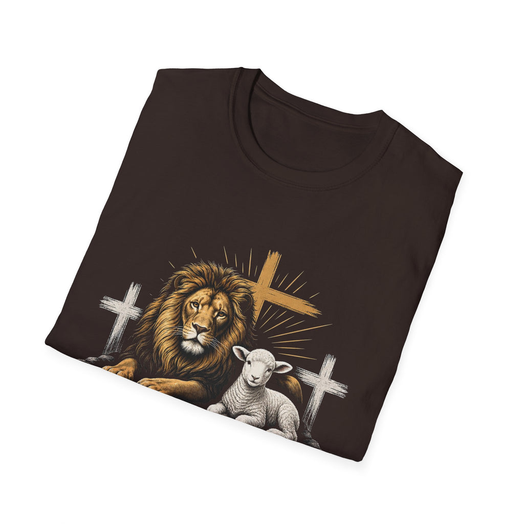 Christian T-Shirt — Lion of Judah & Lamb of God Graphic Tee