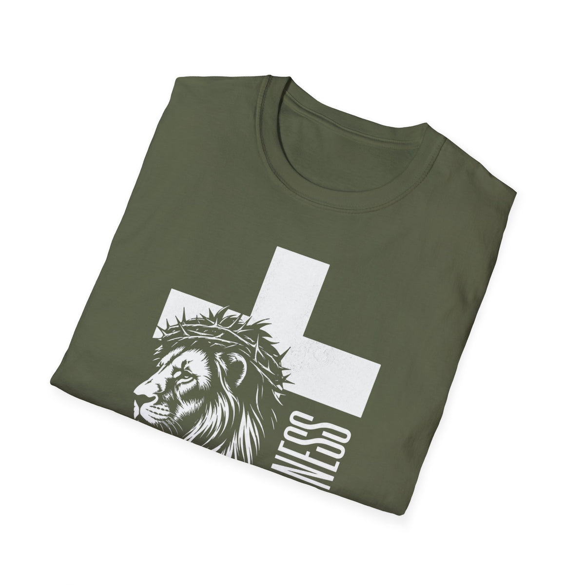 Forgiveness Lion Cross T-Shirt — Christian Faith Inspirational Tee