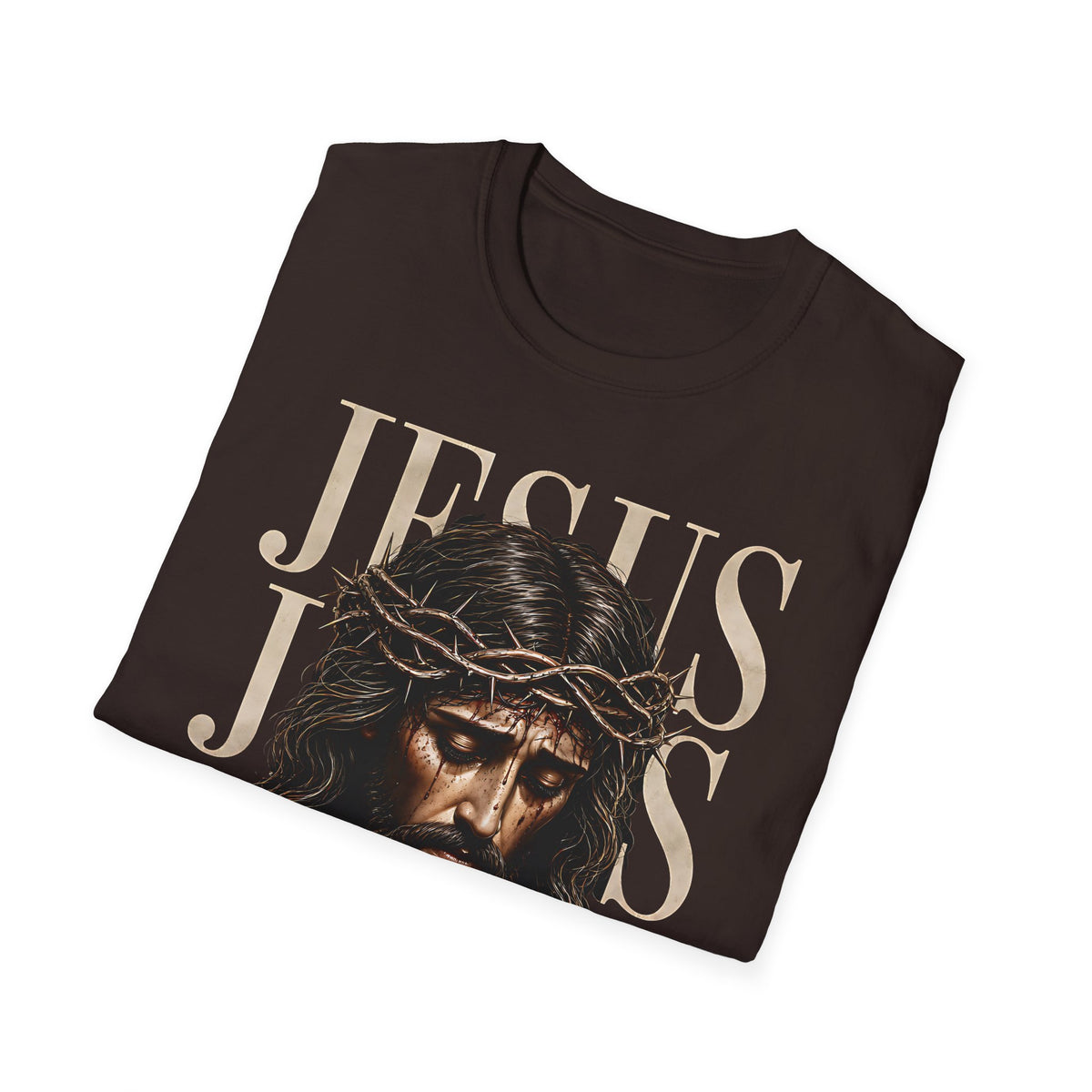 Jesus Portrait T-Shirt — "The Way, The Truth, The Life" Christian Tee