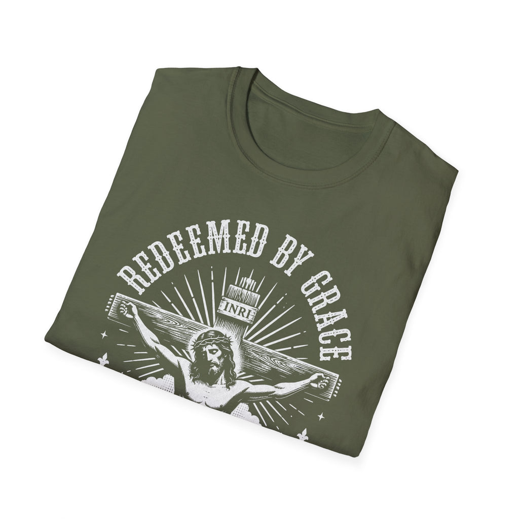 Redeemed by Grace 'Restored by Love' T-Shirt — Christian Faith Graphic Tee