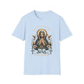 Virgin Mary Prayer Tee – "Love Covers Sins" Religious Graphic T-Shirt