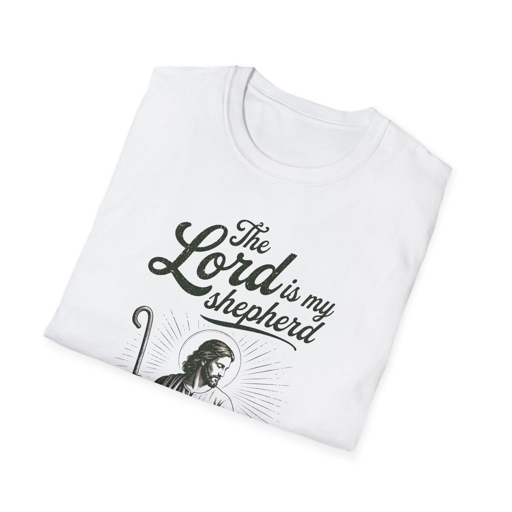 Christian T-Shirt — “The Lord Is My Shepherd, I Shall Not Want” Faith Tee