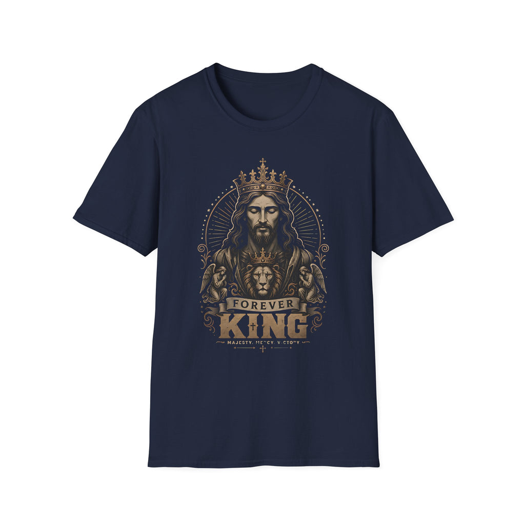 Forever King T-Shirt — Vintage Jesus Crown Graphic Tee