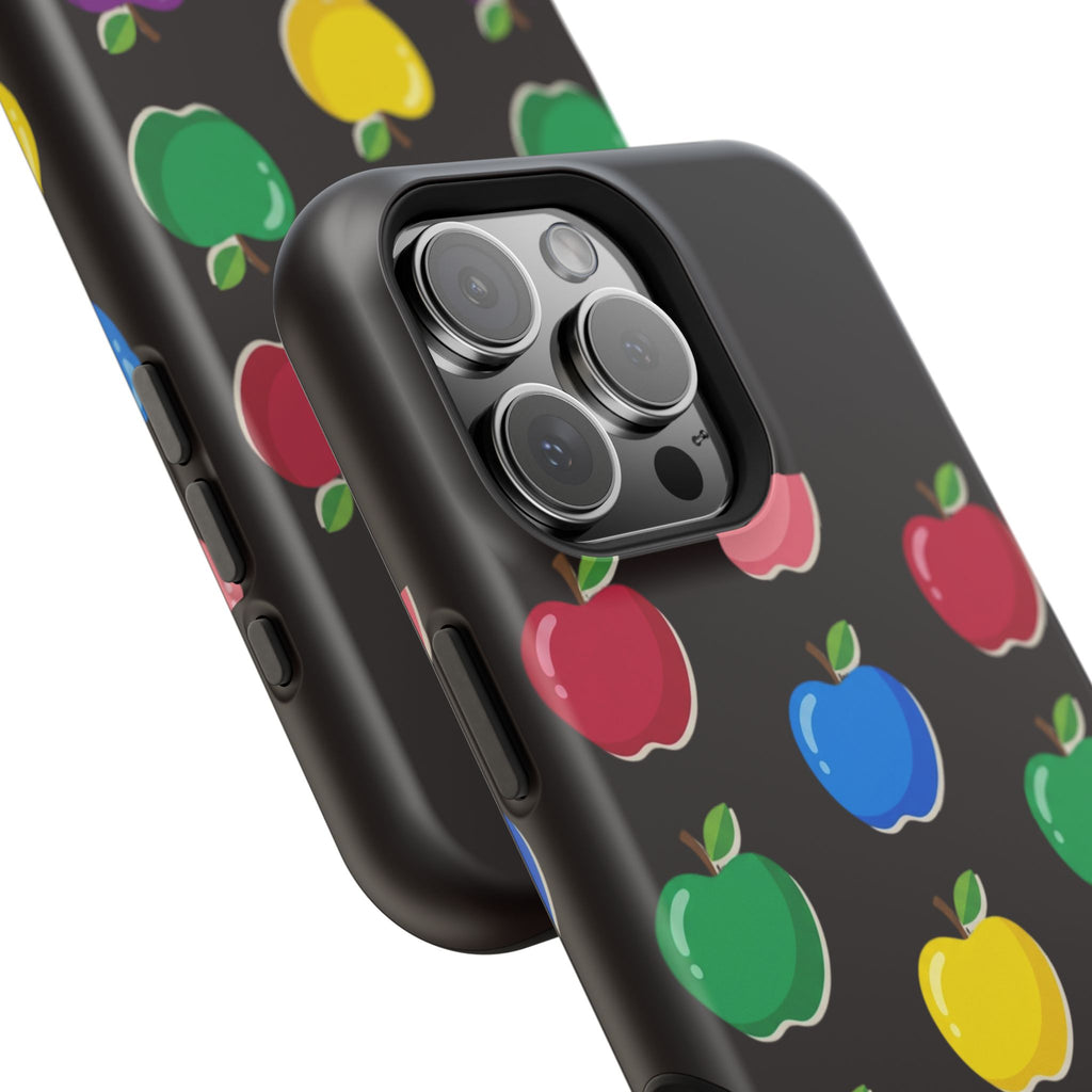 Rainbow Apple Pattern Phone Case | Magnetic Impact-Resistant Case