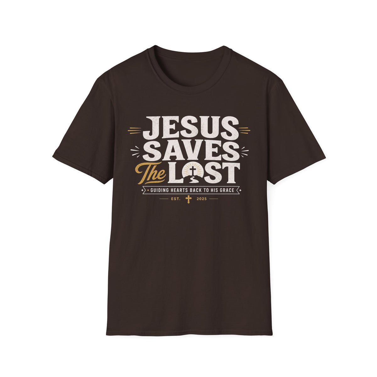 Jesus Saves T-Shirt — Faith-Based Christian Tee with 'The Lost' Design