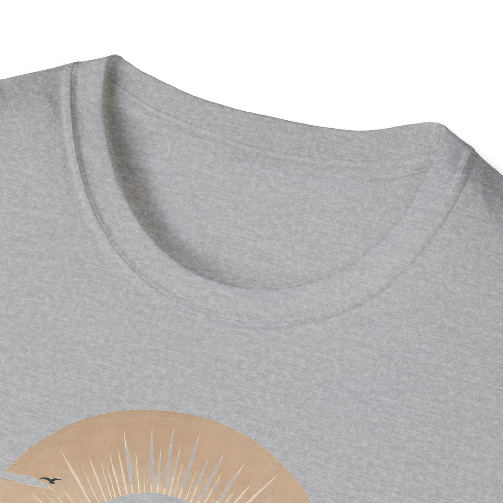 Guided by Grace T-Shirt — Spiritual Christian Tee with Jesus and Angel Illustration