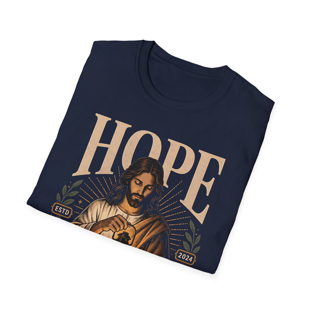 Hope Jesus T-Shirt — "Jesus, Light of Life" Christian Faith Tee
