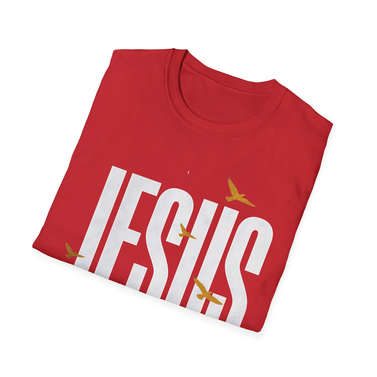 Jesus Path T-Shirt — Christian Faith Graphic Tee with Birds