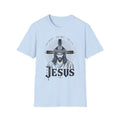 Jesus Cross Portrait T-Shirt — Christian Faith Graphic Tee