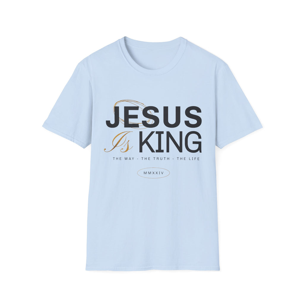 Jesus Is King T-Shirt — Christian Faith Tee, Scripture Verse Graphic
