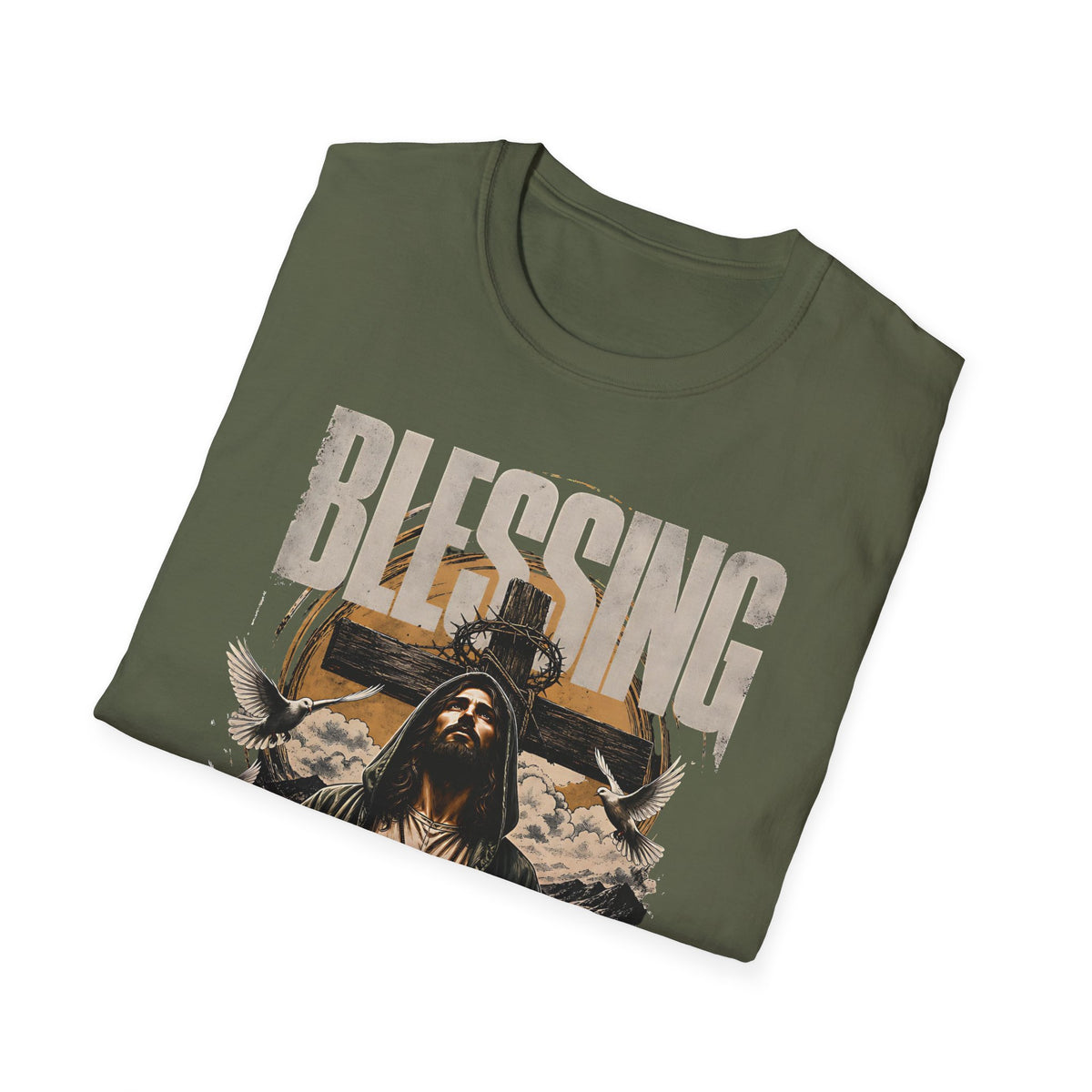 Blessing Jesus Graphic T-Shirt — Faith Over Fear Christian Tee