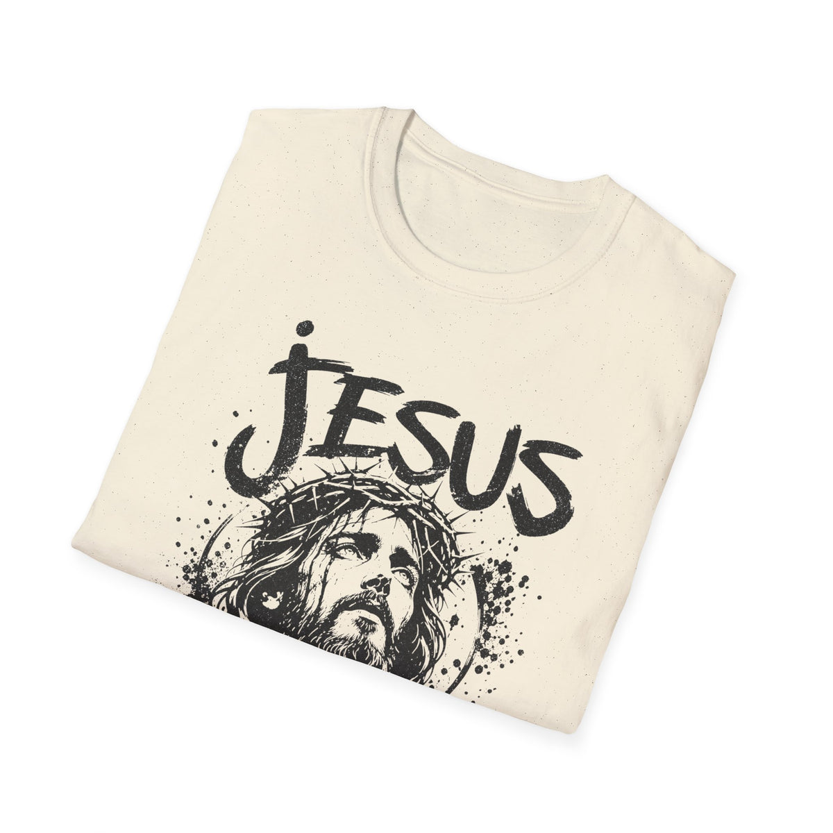 Jesus Saves T‑Shirt — Vintage Portrait Christian Faith Tee