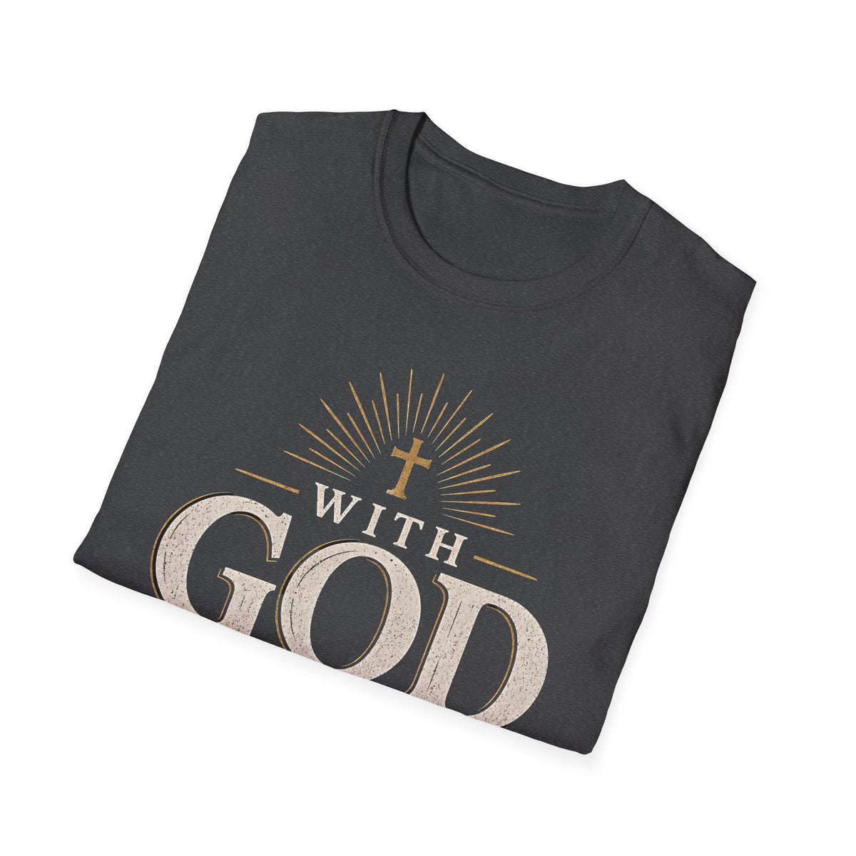 With God All Things Are Possible T-Shirt — Christian Faith Inspirational Tee