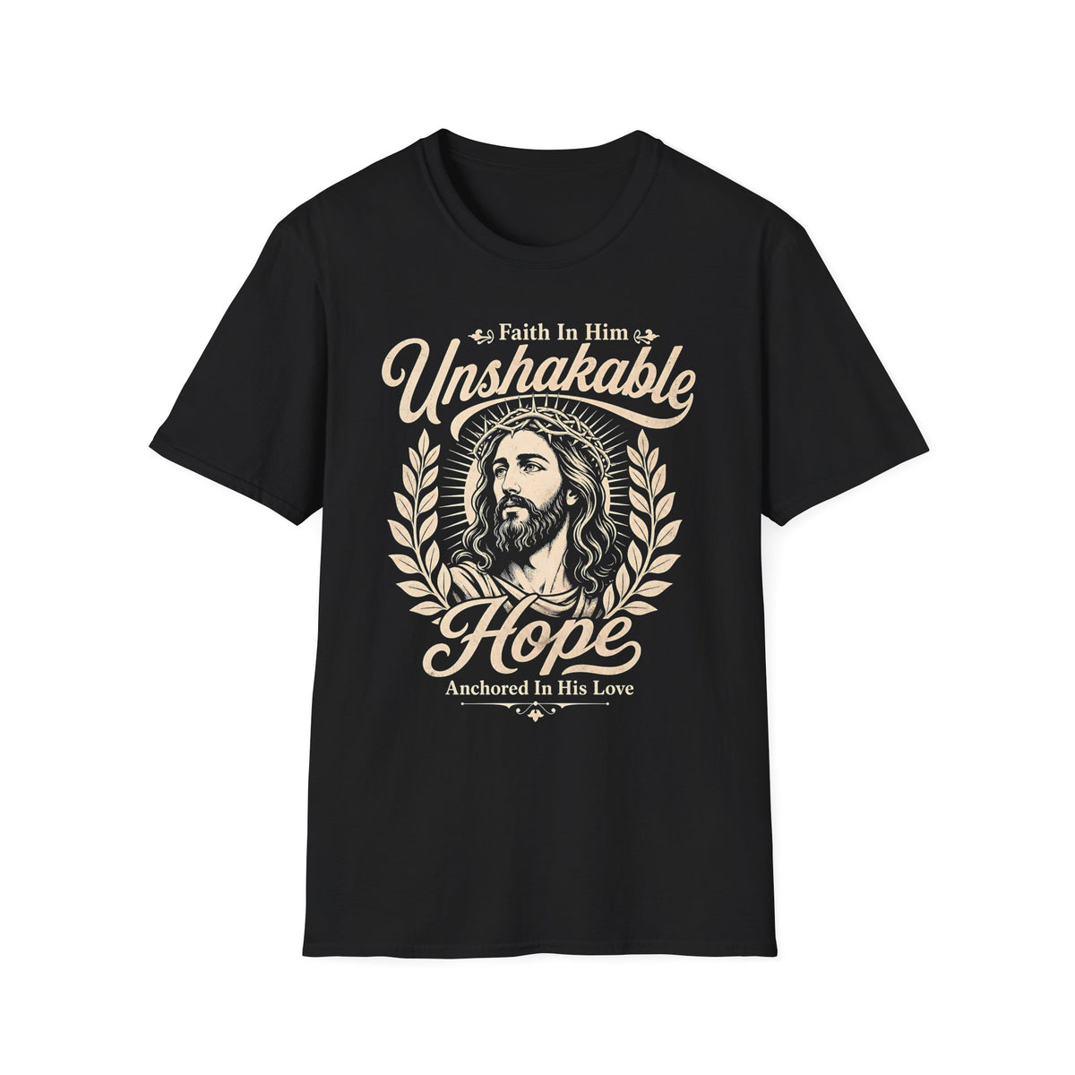 Christian T-Shirt — "Unshakable Hope" Faith in Him Graphic Tee
