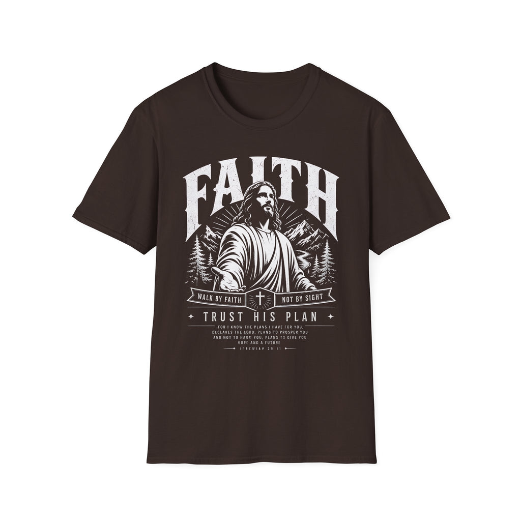 Faith T-Shirt — 'Walk by Faith, Not by Sight' Christian Graphic Tee