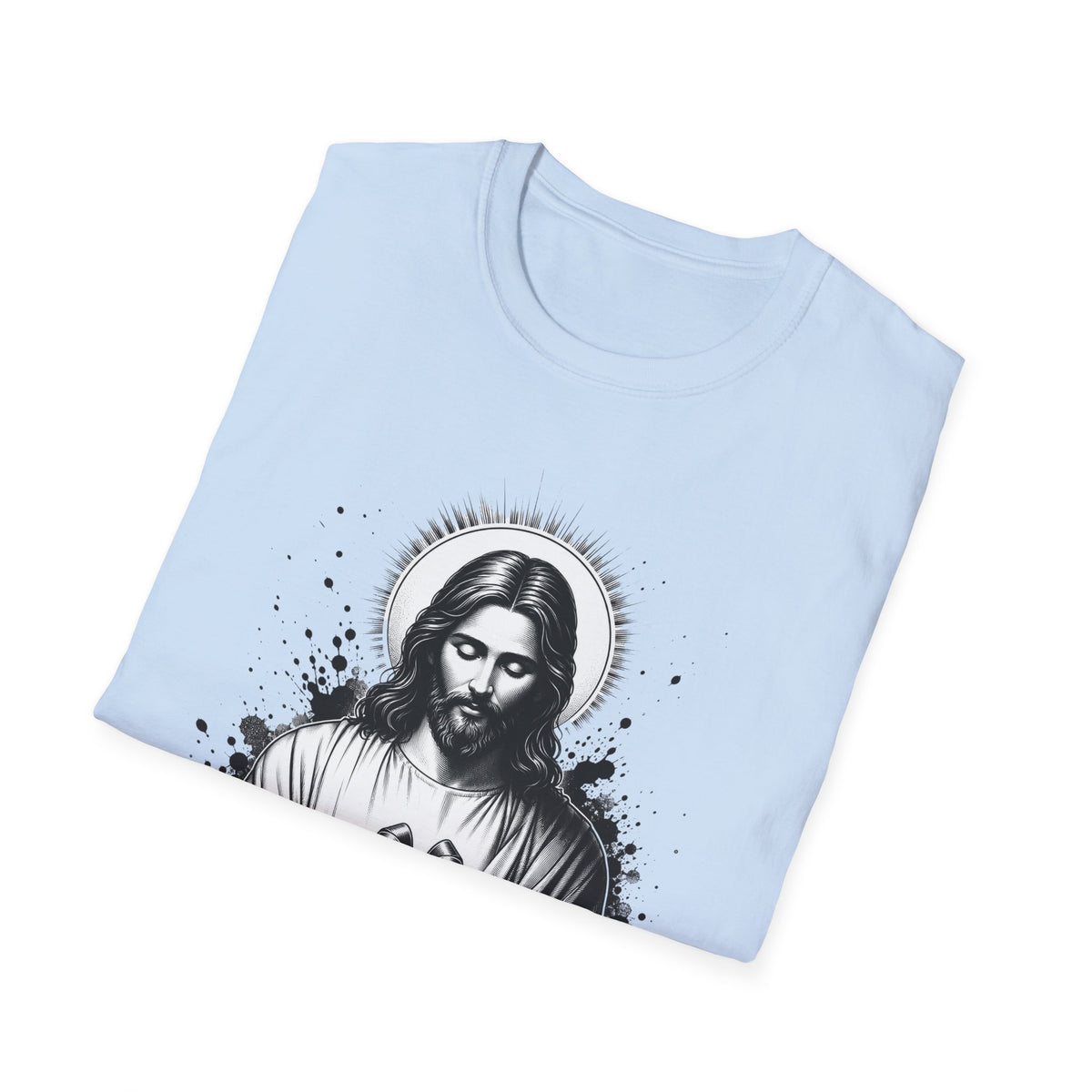 Jesus Holding Gift T-Shirt — Religious Christian Faith Christmas Tee