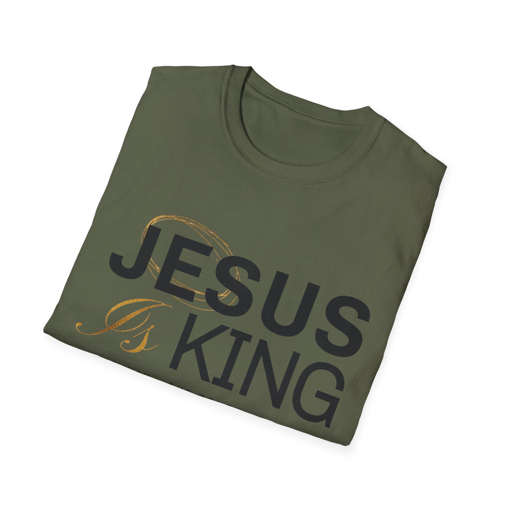 Jesus Is King T-Shirt — Christian Faith Tee, Scripture Verse Graphic