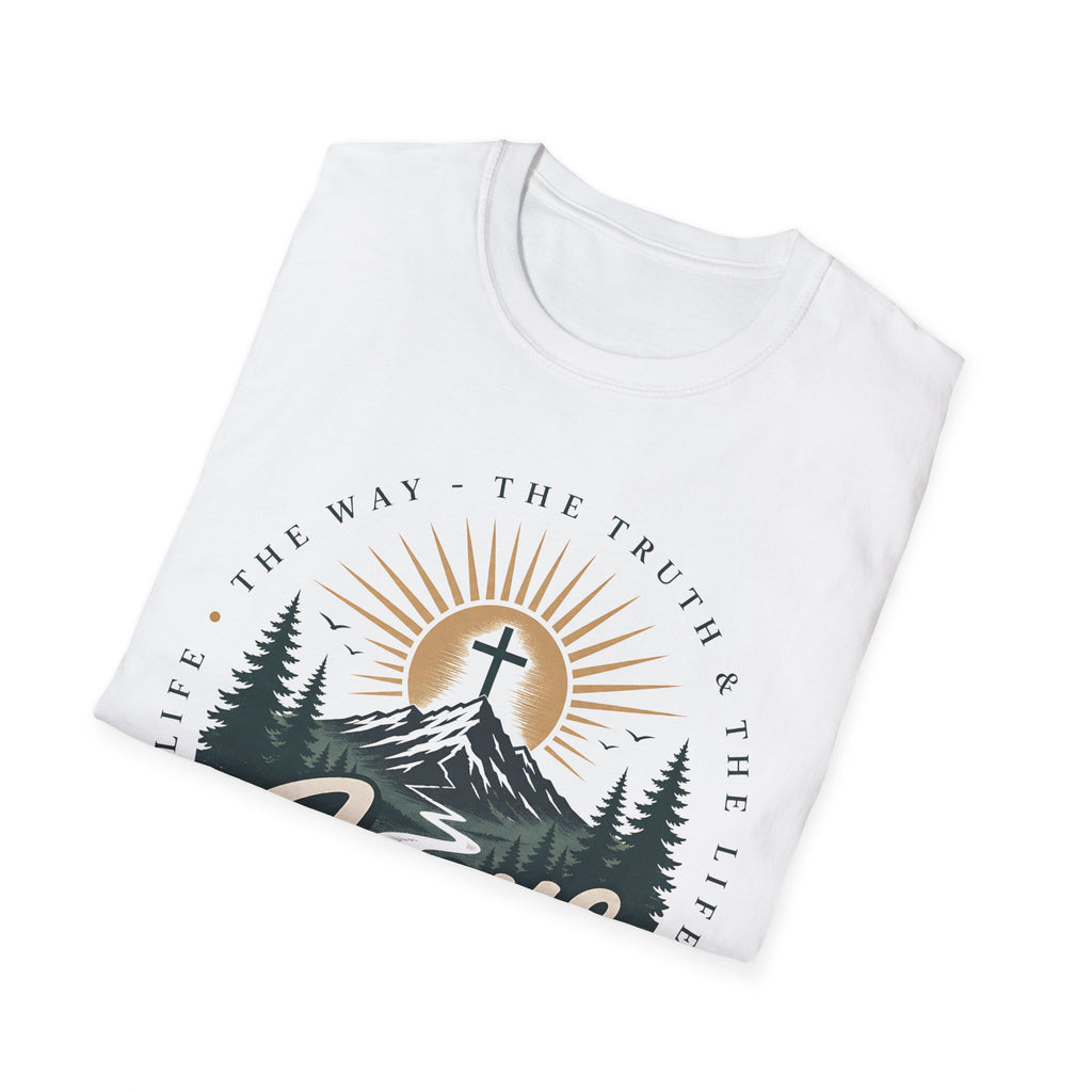 Jesus Mountain Cross T-Shirt — Faith Christian Graphic Tee