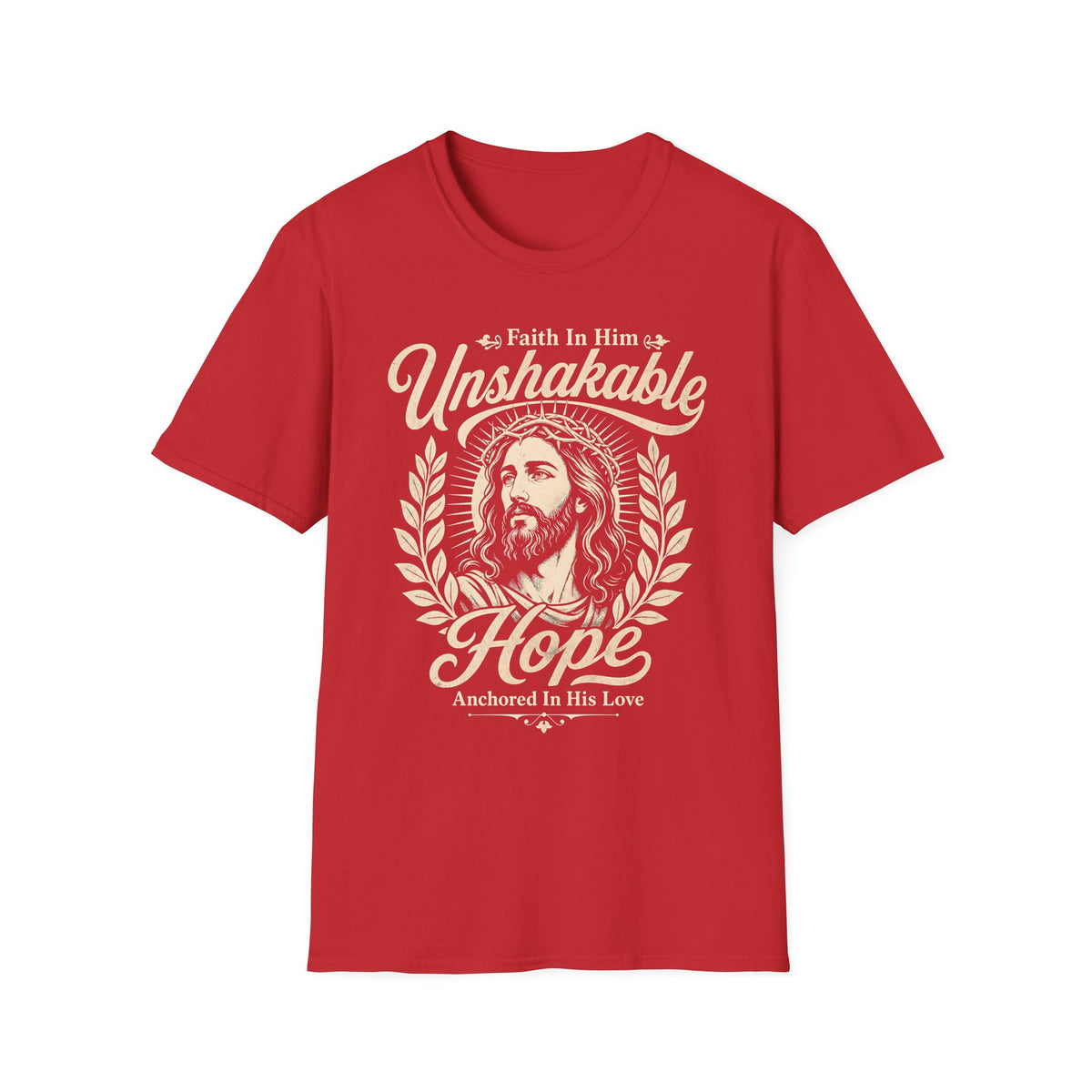 Christian T-Shirt — "Unshakable Hope" Faith in Him Graphic Tee