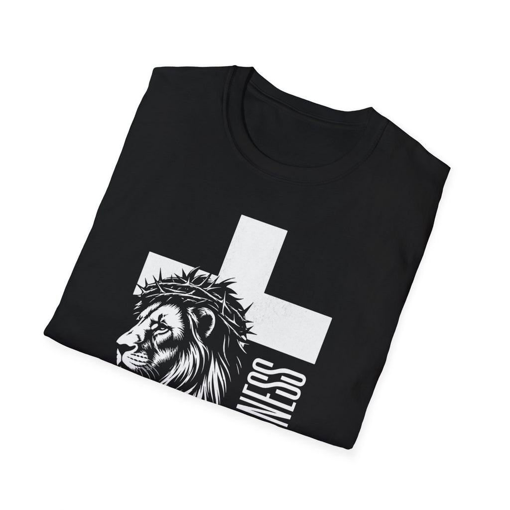 Forgiveness Lion Cross T-Shirt — Christian Faith Inspirational Tee