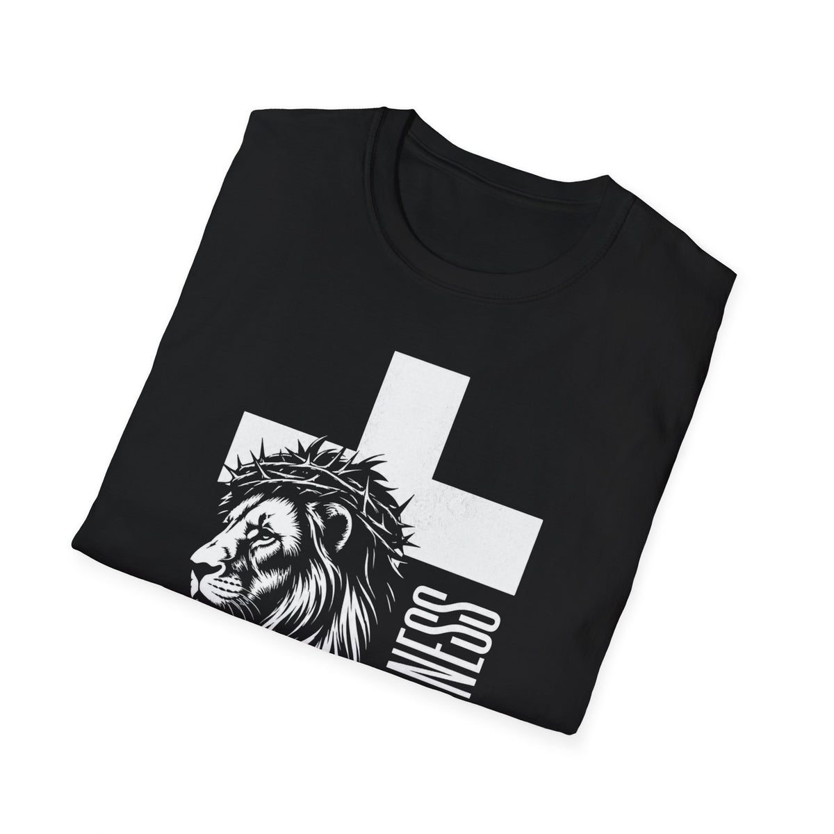 Forgiveness Lion Cross T-Shirt — Christian Faith Inspirational Tee
