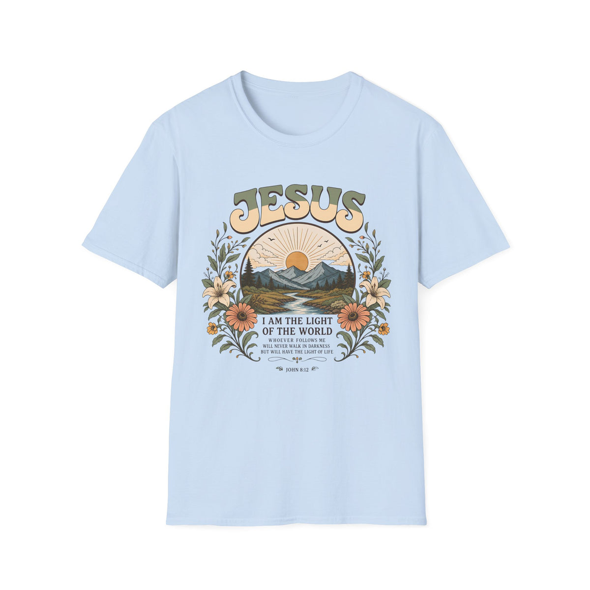 Jesus "I Am the Light of the World" T-Shirt