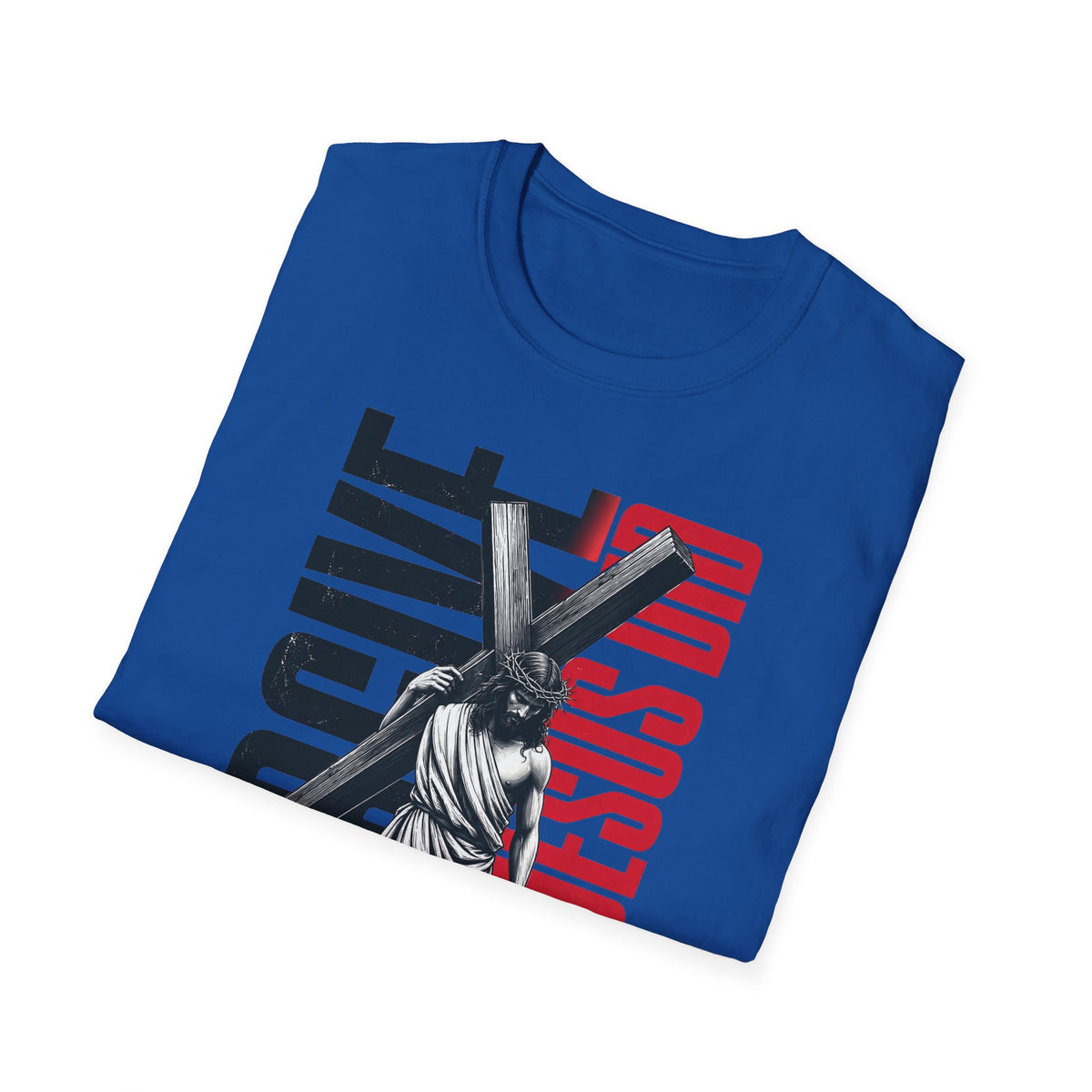 Forgive Like Jesus T-Shirt – Christian Faith Graphic Tee with Jesus Carrying Cross