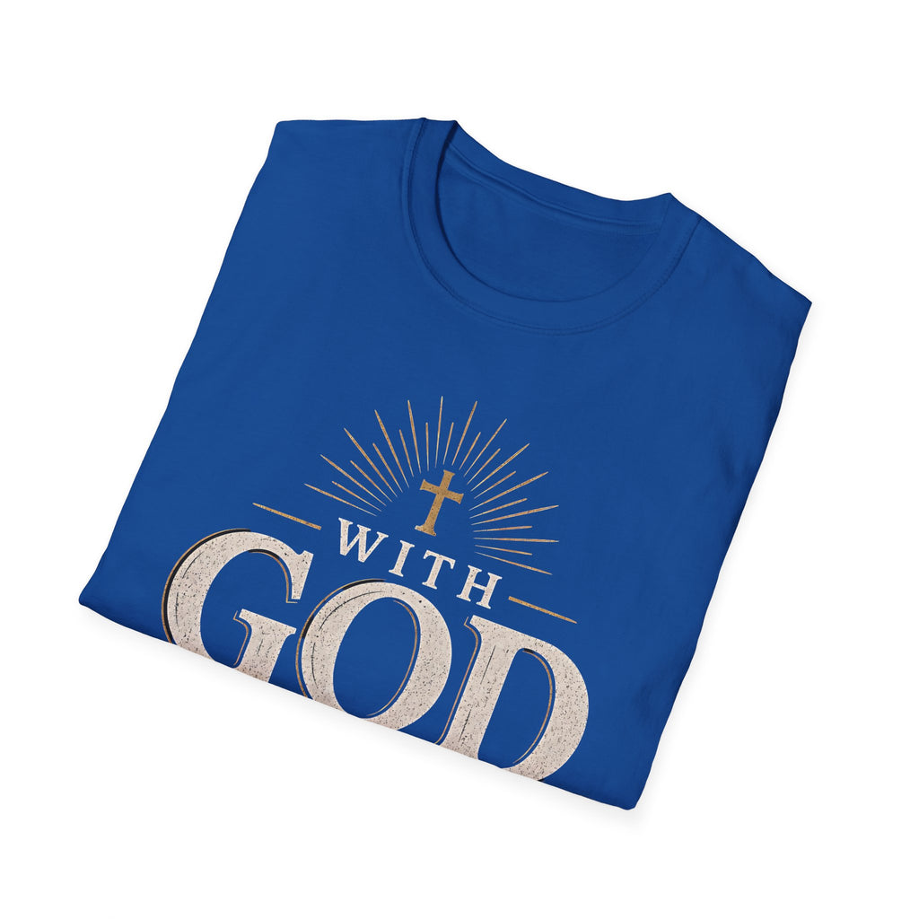 With God All Things Are Possible T-Shirt — Christian Faith Inspirational Tee