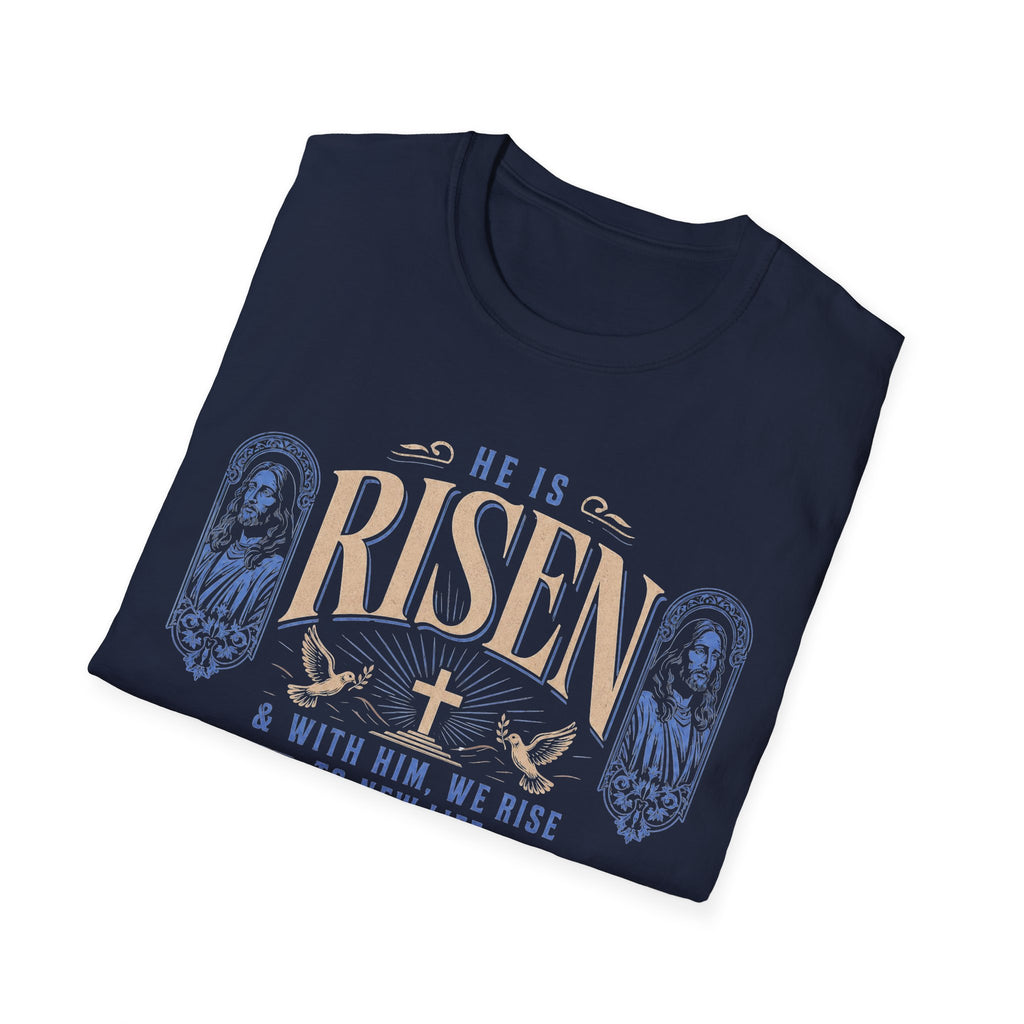 He Is Risen Christian T-Shirt – Easter Resurrection Faith Tee